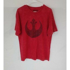 Star Wars Alliance Starbird Phoenix Rebel Symbol Men's Adult LARGE Red T-shirt